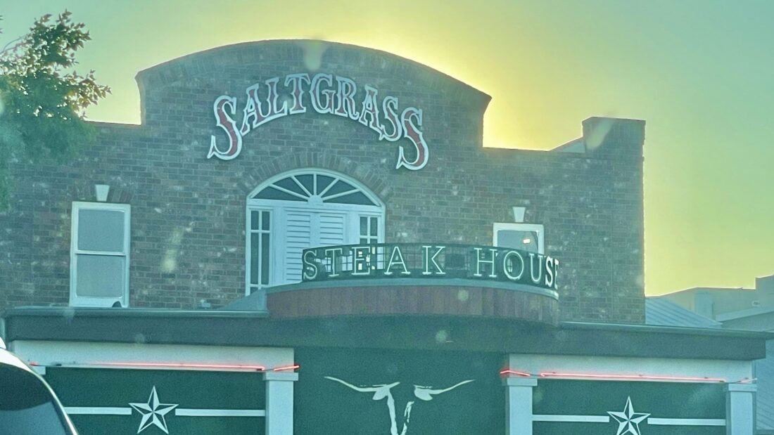 Joe was on his way to Saltgrass Steak House