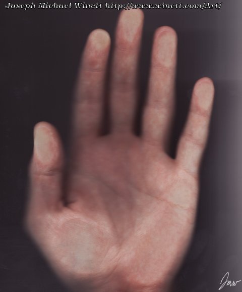 scan of a man's palm and fingers
